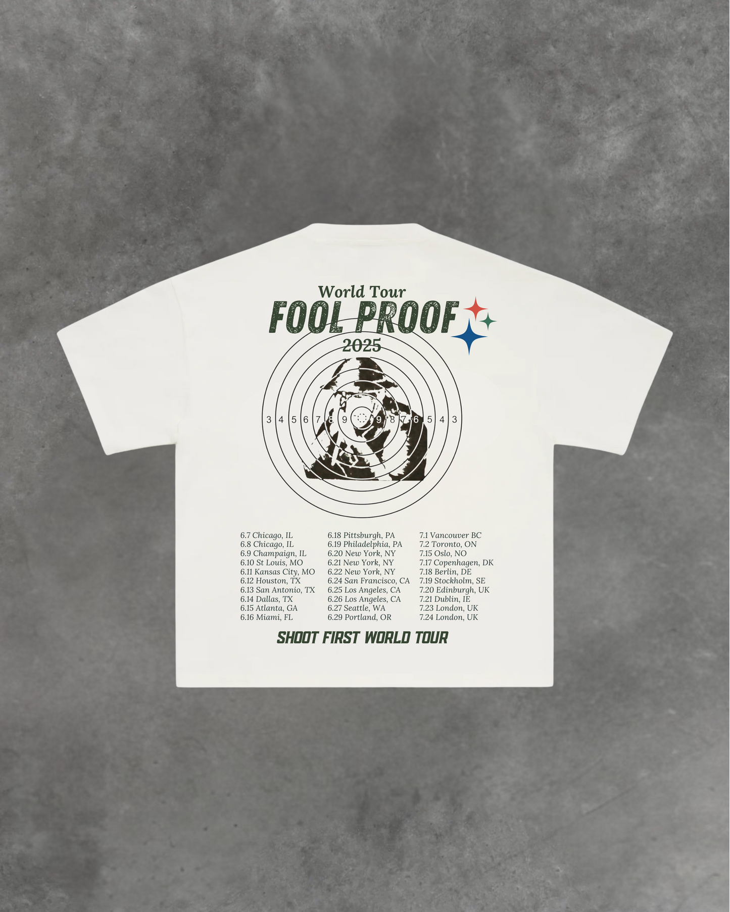 "World Tour" Box Tee (White)