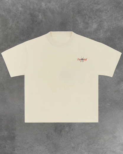Barbed Wire Box Tee (Cream)
