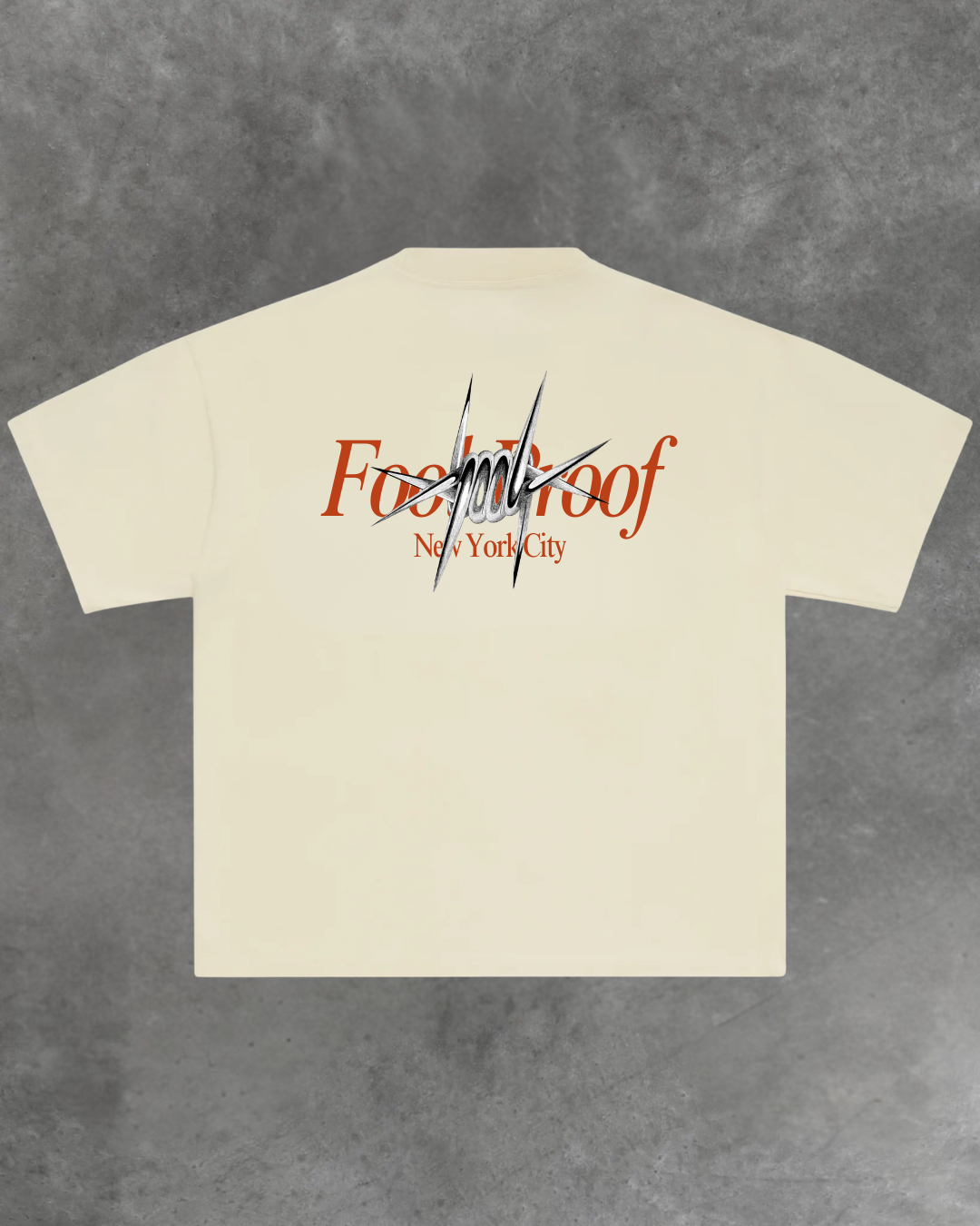 Barbed Wire Box Tee (Cream)