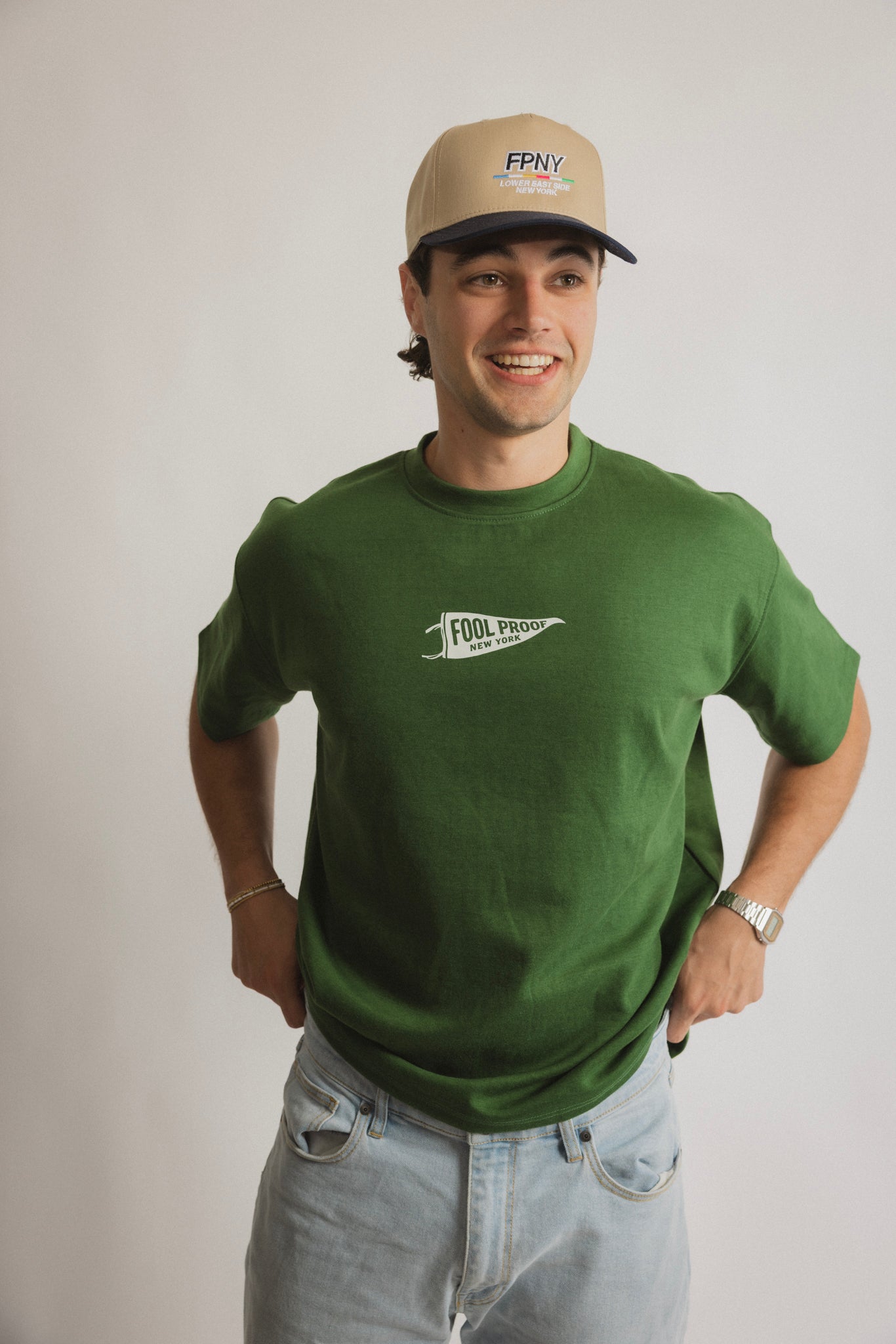 Banner Box Tee (Hunter Green)