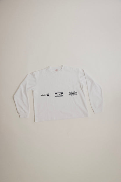 Relaxed Fit Long Sleeve Racing Tee (Blue Team)