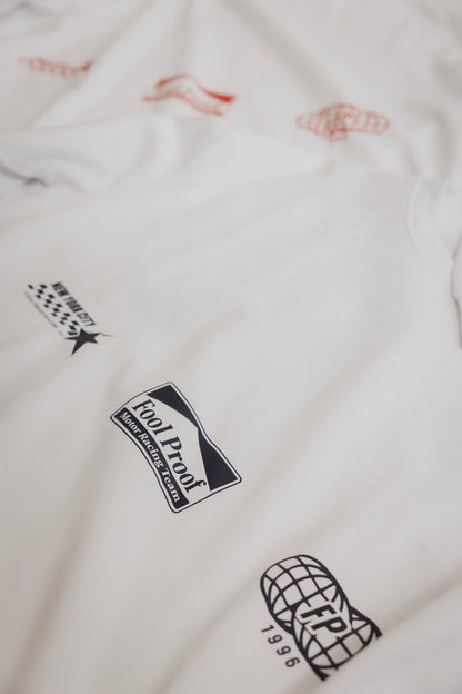 Relaxed Fit Long Sleeve Racing Tee (Blue Team)
