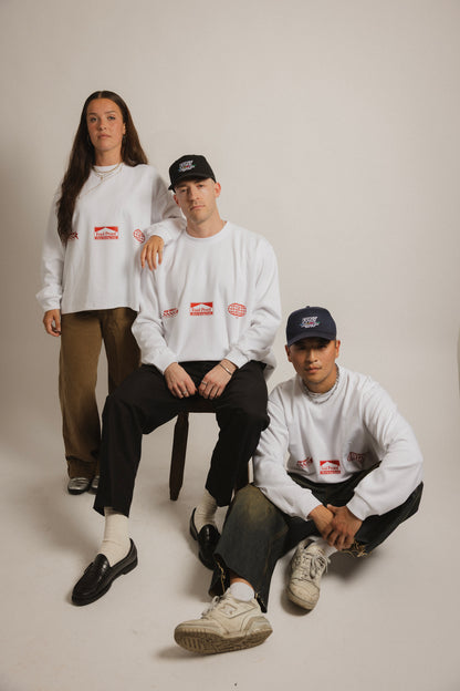 Relaxed Fit Long Sleeve Racing Tee (Red Team)