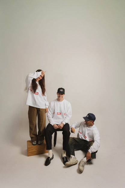 Relaxed Fit Long Sleeve Racing Tee (Red Team)