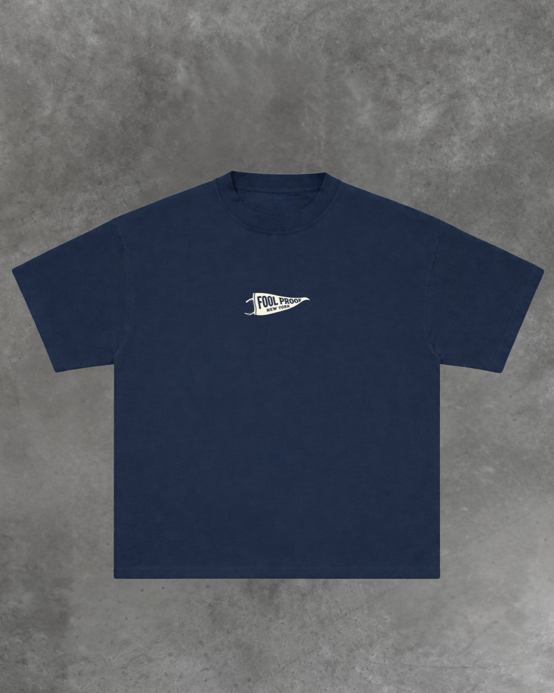 Banner Box Tee (Dark Navy)