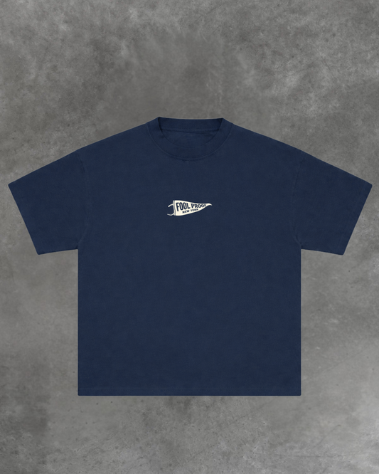 Banner Box Tee (Dark Navy)